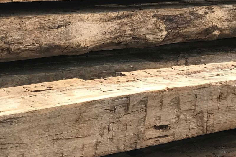 Triple B Enterprises The Reclaimed Timber Company Hand Hewn Barn Timbers - Your Source For Hand-Hewn Two-Sided Sleepers