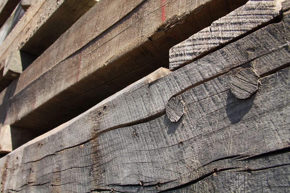 Triple B Enterprises The Reclaimed Timber Company Reclaimed Timber Company - Your Source For Hand-Hewn Two-Sided Sleepers