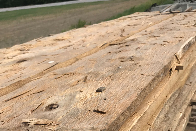 Triple B Enterprises The Reclaimed Timber Company White Oak Hand Hewn Skins - Your Source For Live Edge Slabs / Boards
