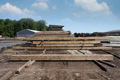 Triple B Enterprises Stockyard - Your Source For Hand-Hewn Two-Sided Sleepers