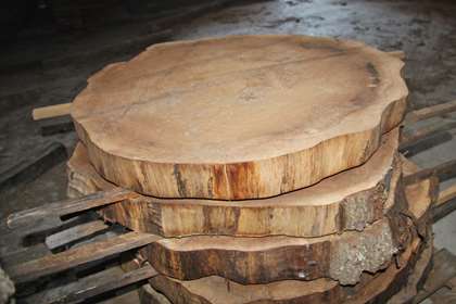 Triple B Enterprises Tree Trunk Slices - Your Source For Hand-Hewn Two-Sided Sleepers